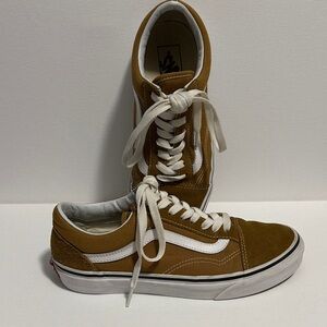 Vans Brown and White Women's Sneakers